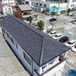明石市　三階建て住宅をドローン調査からリッジウェイのカバー工法しました